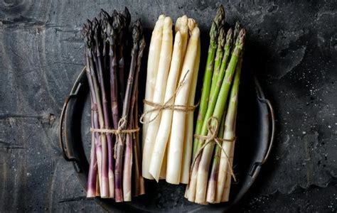 Infographic: Types of asparagus and their characteristics