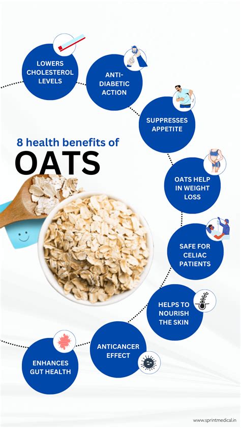 Infographics on the benefits of oats (fiber, beta-glucan, digestion)