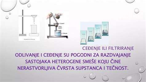Slikovni prikaz: Namakanje in odlivanje prve vode iz fižola