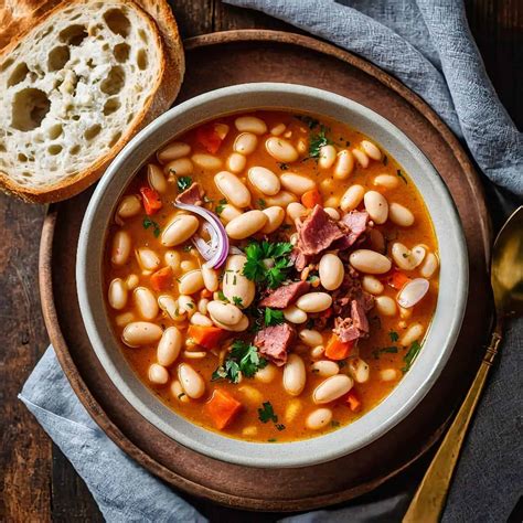 Thematic photo of a traditional Serbian pasulj stew in a pot