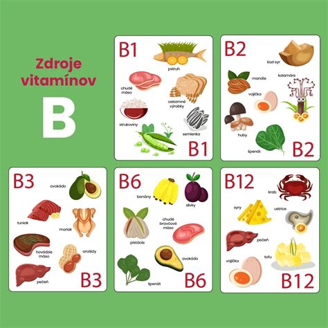 Infografika o funkcijah vitaminov B v telesu