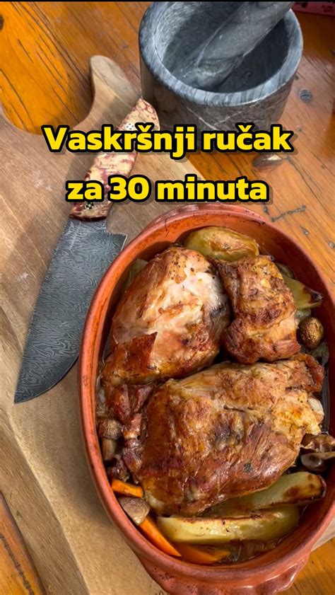 priprava mesa pod sačem na ognjišču