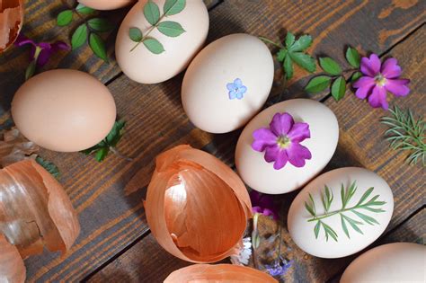 postopek barvanja jajc v naravni barvni kopeli