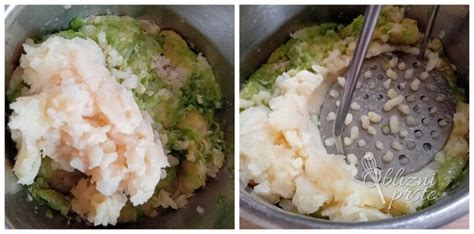 priprava pire krompirja z zelišči