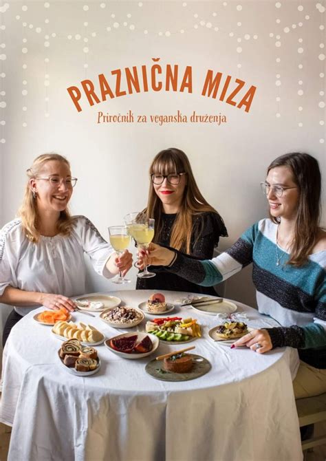 raznolika veganska praznična miza z različnimi jedmi, vključno z omakami in prigrizki