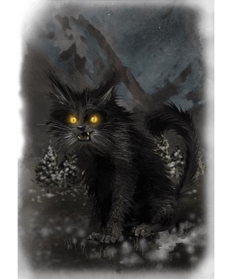 Ilustracija islandskih božičnih dečkov (Jólasveinarnir) ali mačke Jólakötturinn