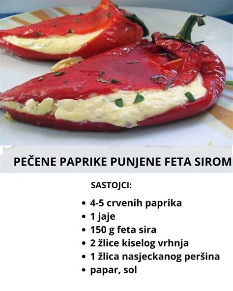 Shema priprave pečene paprike