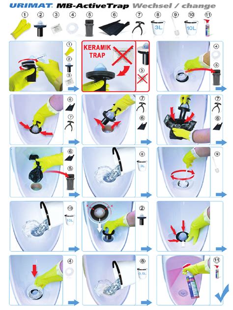 Shema ali ilustracija, ki prikazuje korake za zamenjavo spodnjega tesnila na aparatu.