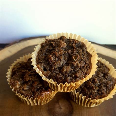 Thematic photo of carob muffins in paper cups