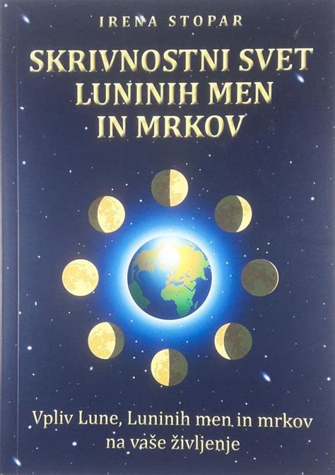 ilustracija luninih men in vpliva na rastline