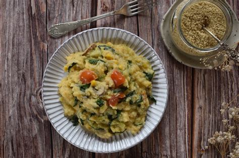 Tematska fotografija: Polenta z dušeno zelenjavo v pekaču