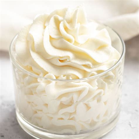 Photo of whipped cream and mascarpone mixture for filling