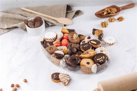 Ilustracija različnih vrst piškotov