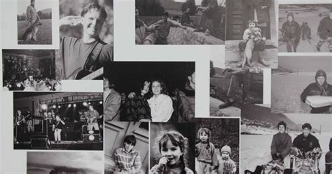 kolaž fotografij ljudi v oblačilih iz 70-ih in 80-ih let, z disko kroglo v ozadju