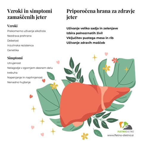 vizualni prikaz raznolikosti živil, koristnih za jetra