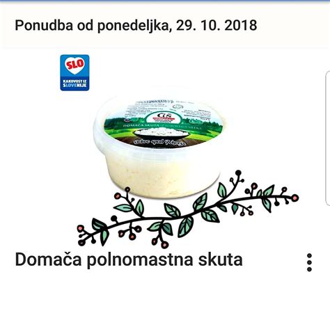 Sveža polnomastna skuta in drugi nadevi za štruklje