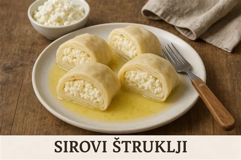 Postreženi sirovi štruklji z zabelo kot elegantna predjed
