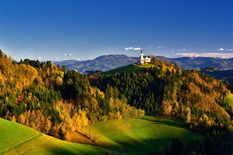 Slovenska pokrajina z motivom lokalnih pridelkov