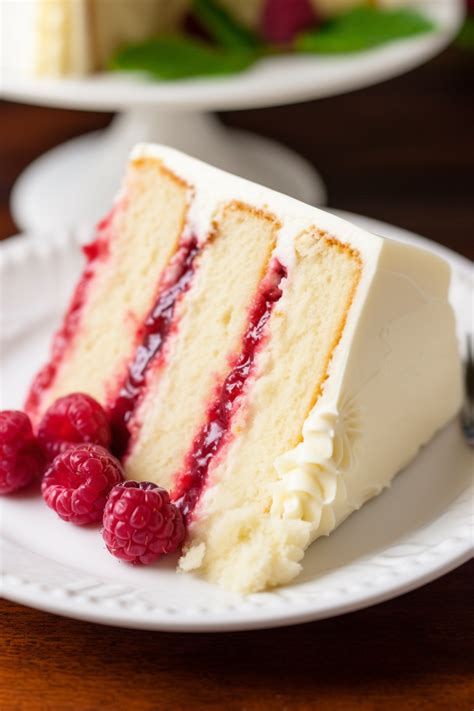 Image of Raspberry, white chocolate and buttercream cake