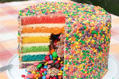 Image of Pinata Rainbow Cake (Mavrična Torta)