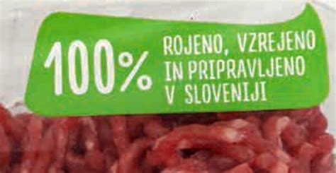 Infografika o hranilnih vrednostih mletega mesa