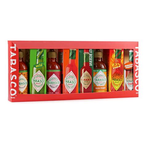 Fotografija različnih vrst Tabasco omak (Family of Flavors)