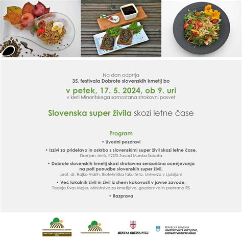Infografika: Sezonske sestavine dolenjske kuhinje skozi letne čase