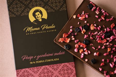 fotografija butičnega sladoleda in čokoladnih izdelkov Mama Paula