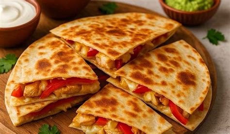 fotografija odprtega pita kruha, napolnjenega z začinjenim piščancem, papriko, korenjem in sirom