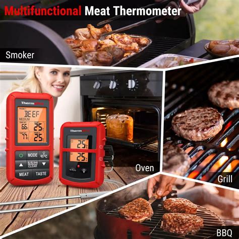 Termometer za meso, ki prikazuje notranjo temperaturo piščanca
