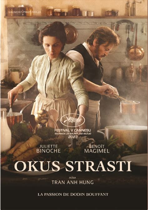 Prizor francoske romance in kulinarike iz filma Okus strasti