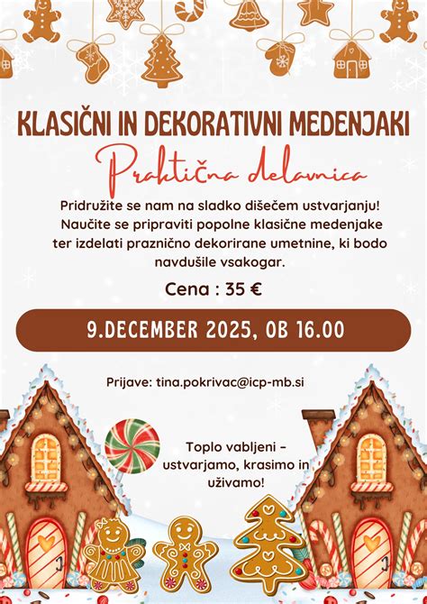 Infografika z navodili za peko krhkih medenjakov