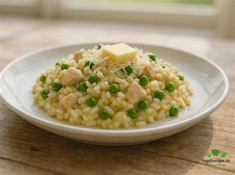 Krožnik kremne špargljeve rižote s parmezanom