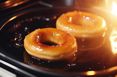 Thematic photo of doughnuts being carefully turned in hot oil