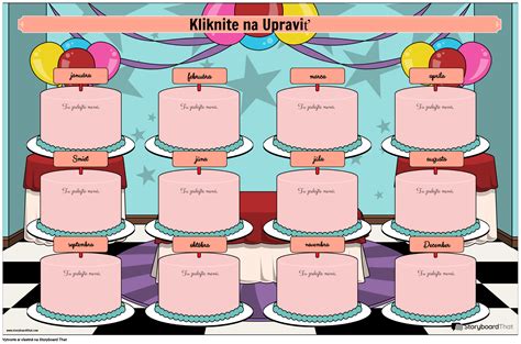 Kolaž različnih pobarvank tort, vključno s kawaii tortami, živalskimi tortami in okrašenimi tortami.