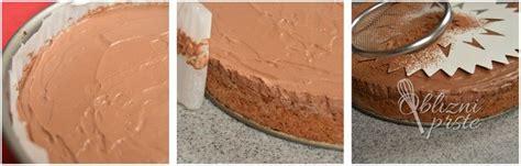 Torta z vzorcem iz šablone in sladkorja v prahu