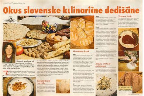 Tematsko foto slovenske kulinarične ponudbe in naravnih sestavin