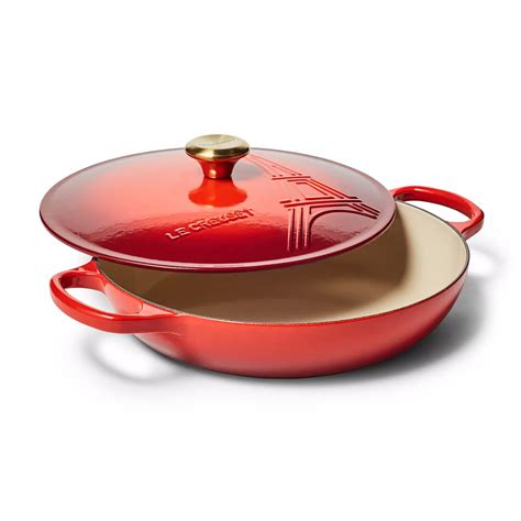 Ilustracija ikonične oranžne posode Le Creuset