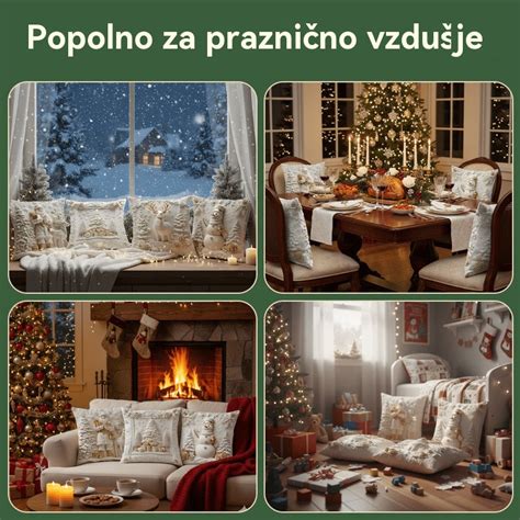ilustracija z zimsko/božično tematiko in radijskimi valovi