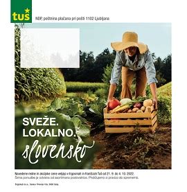 Logotip Skupine Tuš, ki poudarja slovensko poreklo in trajnost