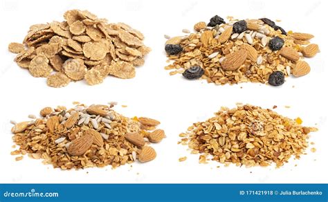 Comparison of oat flakes and granola