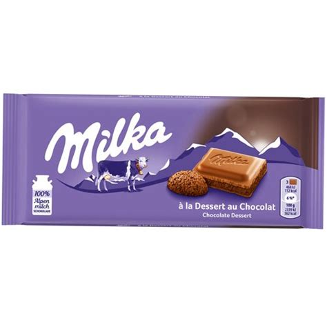 Sestavine mlečne čokolade Milka (infografika)