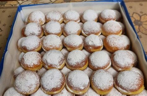 Tabela sestavin za krofe