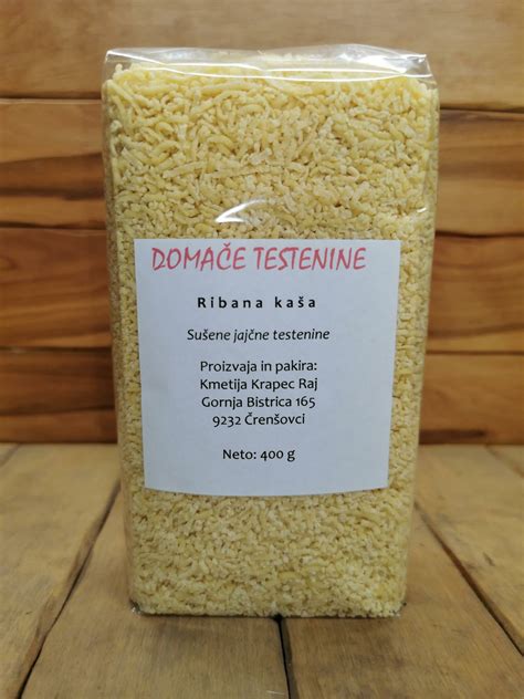 doma narejena ribana kaša na strgalniku