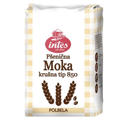Prikaz različnih vrst mok (pšenična, pirina, ržena) in kode TIP