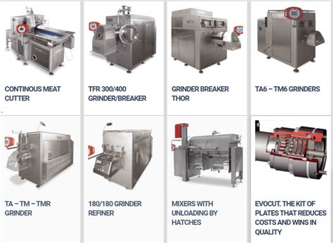 Thematic photo of meat processing equipment
