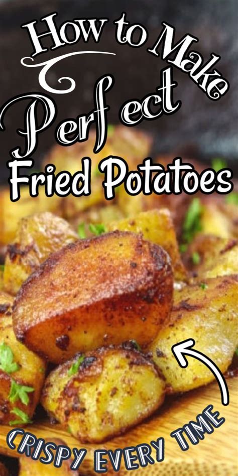 Infographic with tips for making perfect fried potatoes