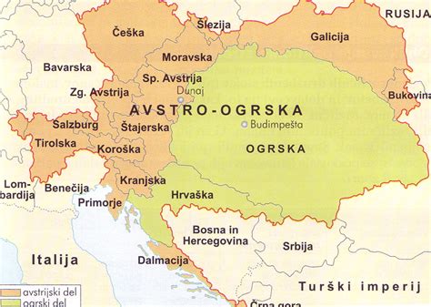 Zgodovinska ilustracija cesarja Franca Jožefa ali zemljevid avstro-ogrske monarhije