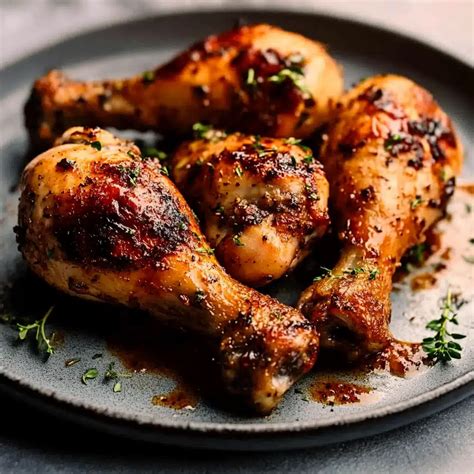 Infographic showing the steps for baking chicken drumsticks in the oven