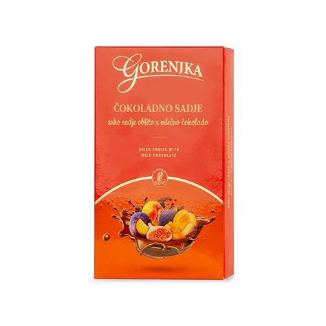 Gorenjka čokolade različnih okusov v pakiranju 100g